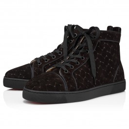Louis - High-top sneakers - Braided calf leather - Black - Men ...