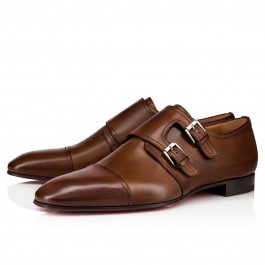 Mortimer - Buckle shoes - Patinated calf leather - Havane - Men ...