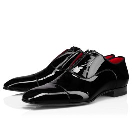 Greghost Lace ups Patent calf Black Christian Louboutin