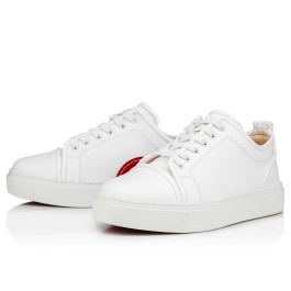 Christian Louboutin Adolon Junior Laced Low-top Sneakers in White