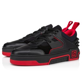 Astroloubi - Sneakers - Calf leather and suede - Black - Men ...