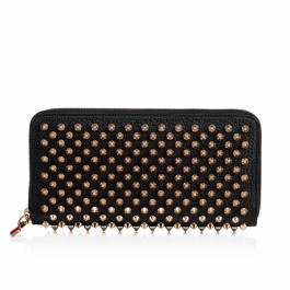 Christian Louboutin Panettone Spike-Studded Wallet in Green