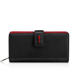 Paloma - Wallet - Grained calf leather - Black - Christian Louboutin