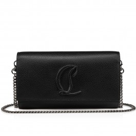 By My Side - Chain wallet - Grained calf leather - Black - Christian ...