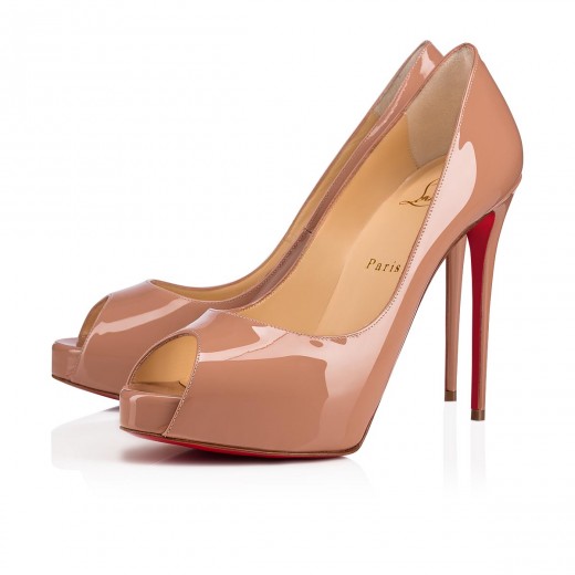 CHRISTIAN LOUBOUTIN: Pumppie pumps in brushed leather - Black