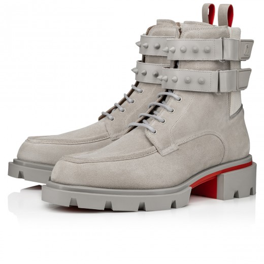 Christian Louboutin Men's Roadyrocks Patent Leather Chelsea Boots Black/Sv