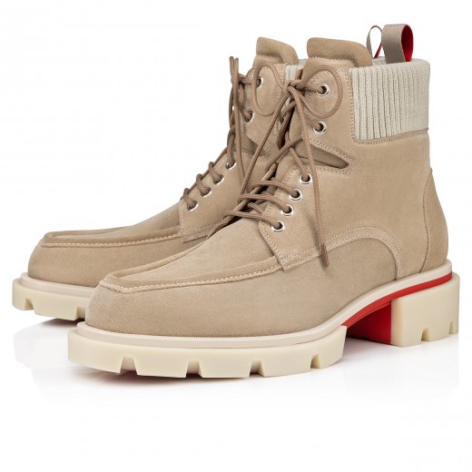 Christian Louboutin Our Fight Apron Toe Combat Boot in Black for Men