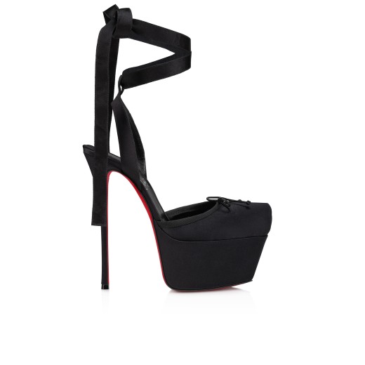 Louboutin black platform heels online