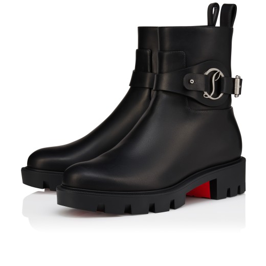 定価約19万 Christian Louboutin レディースサイドゴアブーツ Adoxa - 70 mm Ankle boots - Calf leather - Black - Women