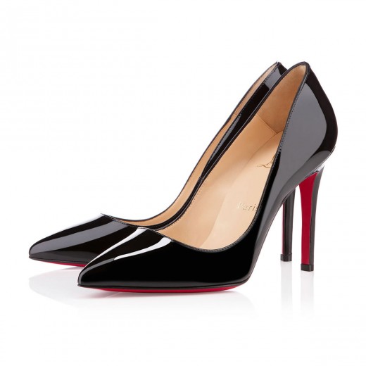 Pigalle - 85 mm Pumps - Patent calf leather - Black - Christian 