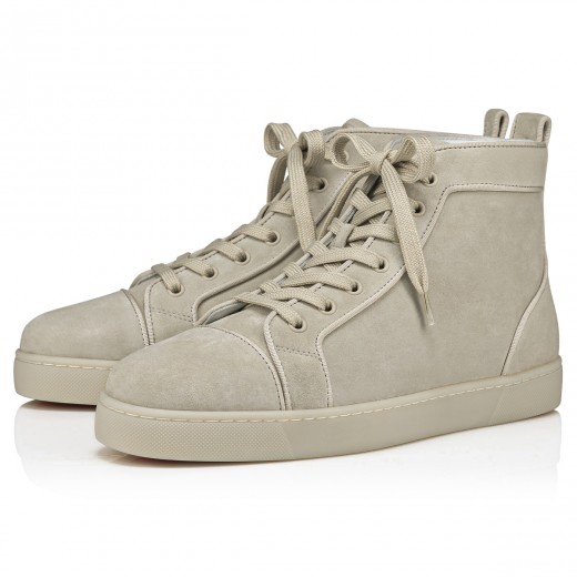 Louis - High-top sneakers - Veau velours and spikes - Black - Christian  Louboutin United States