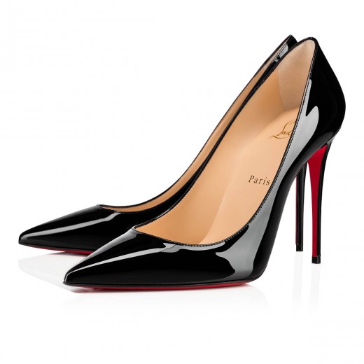 red bottom black heels
