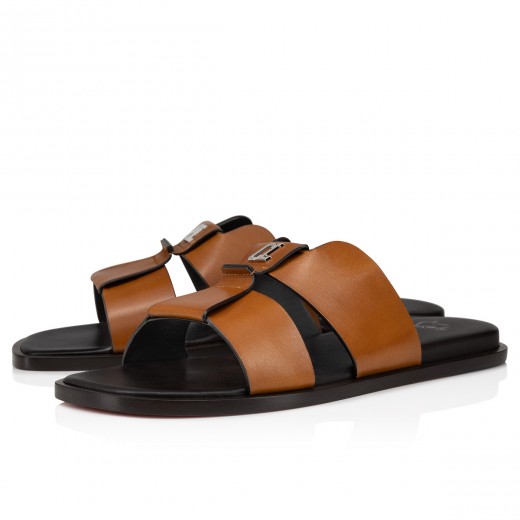 Christian Louboutin Siwa Studded Neoprene, Rubber and Leather Sandals - Men - Black Sandals - EU 40