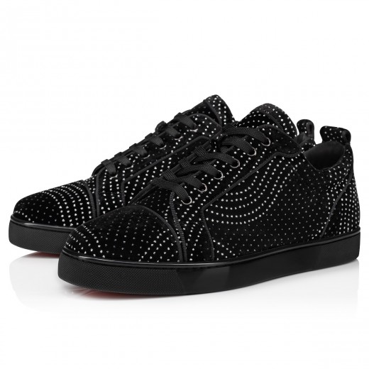 Christian Louboutin Louis Junior Spike Leather Low Top White – The