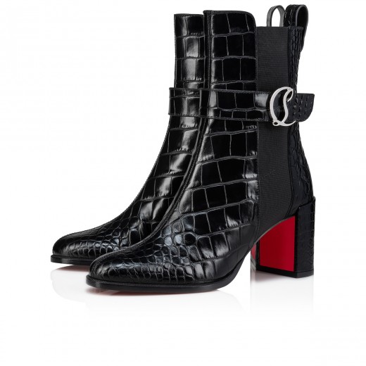 CL Zip Booty - 70 mm Low boots - Calf leather - Black - Women 