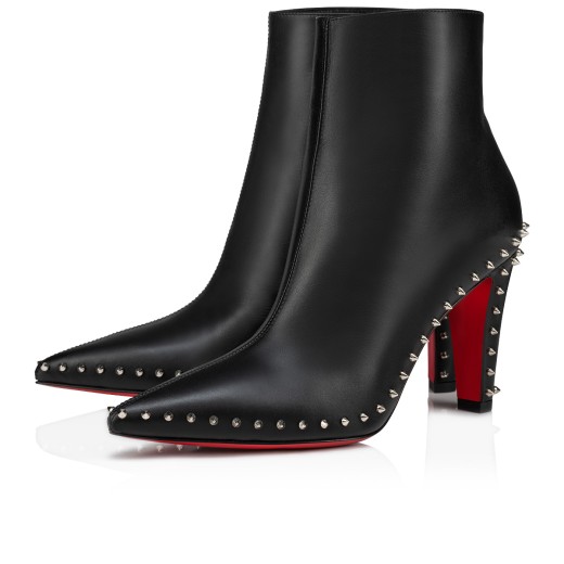 CL Zip Booty - 70 mm Low boots - Calf leather - Black - Women - Christian  Louboutin United States
