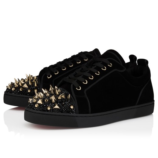 Louis Junior Spikes - Sneakers - Veau velours - Negro - Hombre