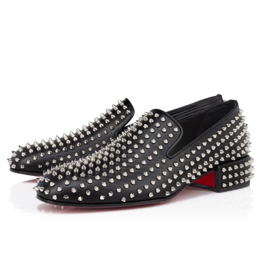 Octodandelion Strass Loafers Velvet and strass Black Men Christian Louboutin United States