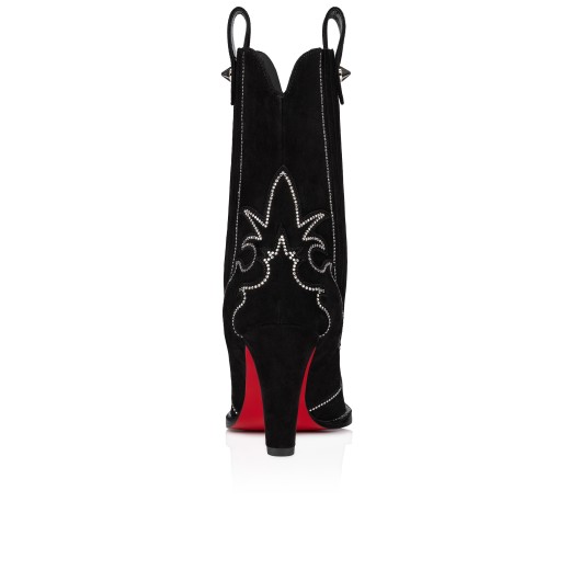 Louboutin suede booties hotsell