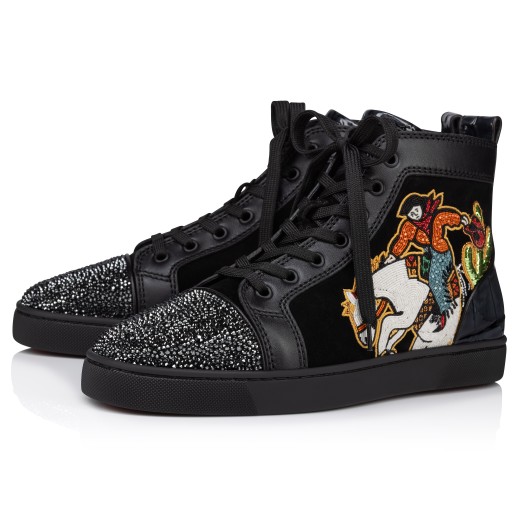 Black red bottoms mens outlet
