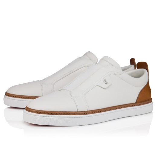 スニーカー CHRISTIAN LOUBOUTIN Men Sneakers 1250513LE Q LOUBO 6981 WHIT Loubishark - Sneakers - Calf leather and neoprene - Black