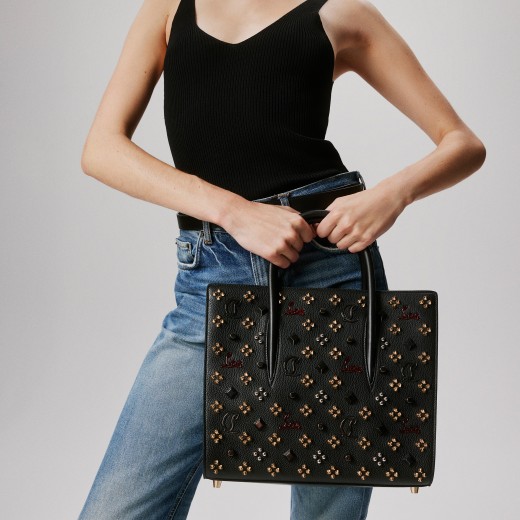 * Christian Louboutin *Paloma スタッズ付き ショルダーバッグ Paloma - Clutch - Grained calf leather and spikes