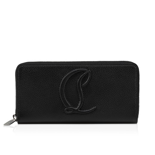 Christian Louboutin  Spiked Full-Grain Leather Zip-Around Wallet