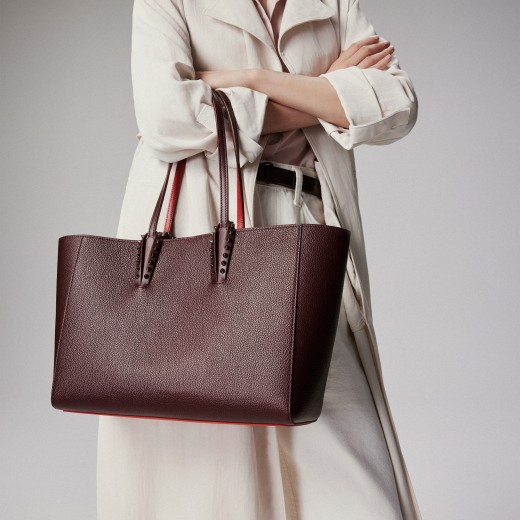 関税・送料込『Christian Louboutin』カバタラージトートバッグ Cabata - トートバッグ - カーフレザー - ブラック - Christian